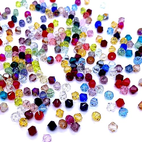144 piezas de 0.118 in surtidos de colores surtidos de cristal Swarovski genuino 5328 XILION cuentas biconas sueltas fabricación de joyas