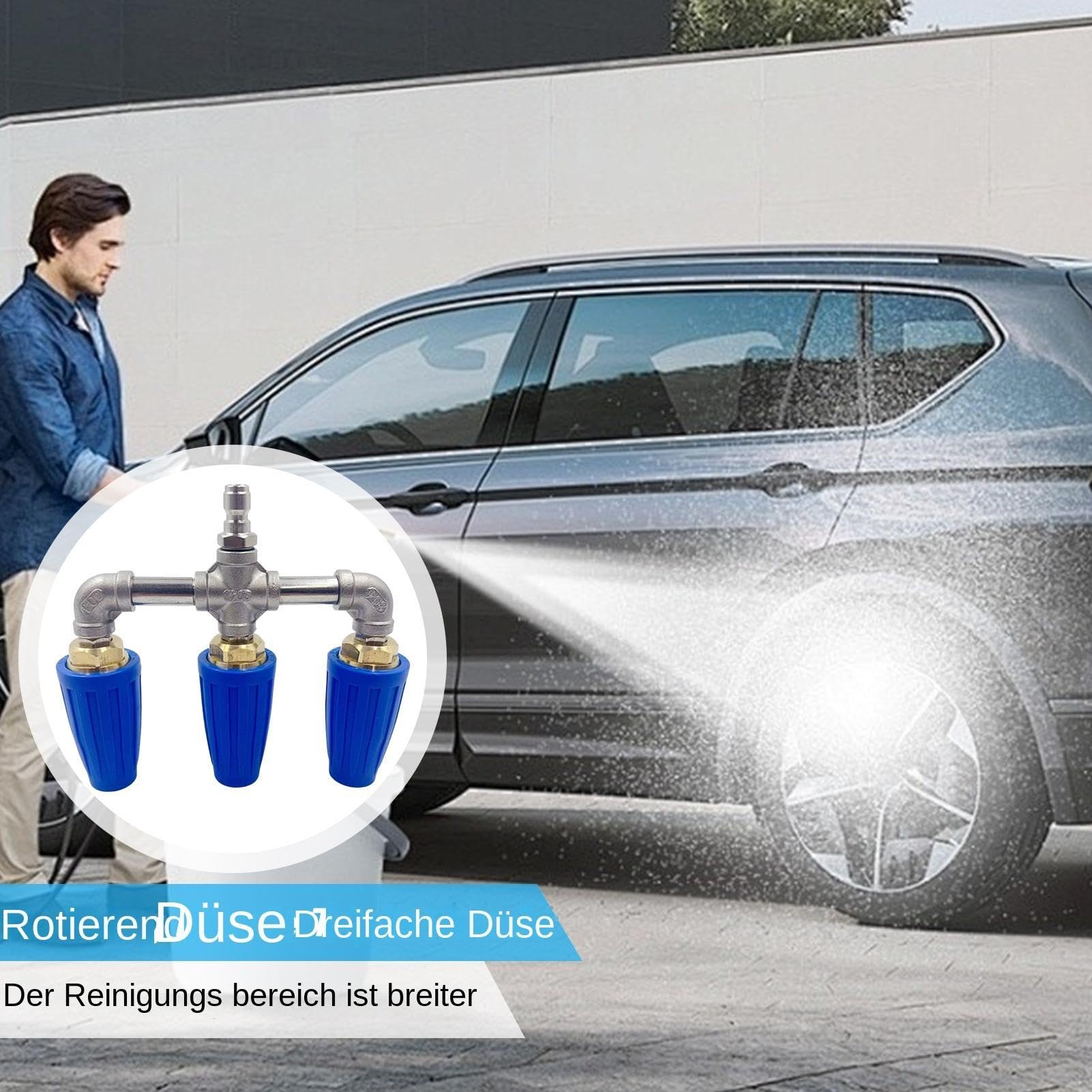Boquilla Turbo Para Hidrolimpiadora Repuesto Para Boquilla Turbina 275 | Punta Turbo Hidrolimpiadora Accesorios Para Paredes, Vidrio, Ladrillo, Concreto, Calzadas Y Jardines