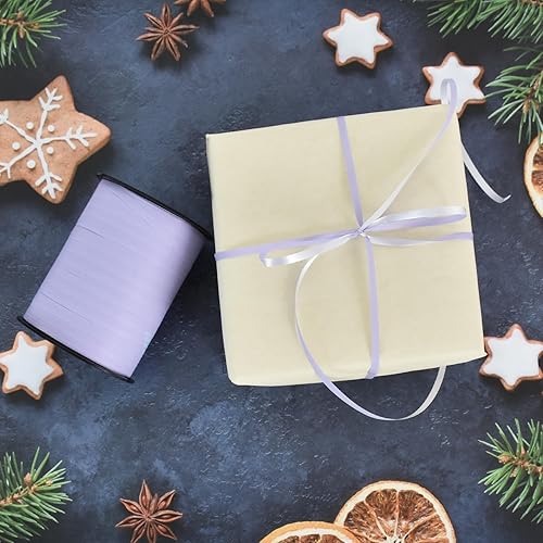 Vista 102 de TONIFUL Cinta rizadora de 500 yardas para decoración de arte y manualidades, envoltura de regalos, cintas y lazos para regalos de Navidad, Año Azul