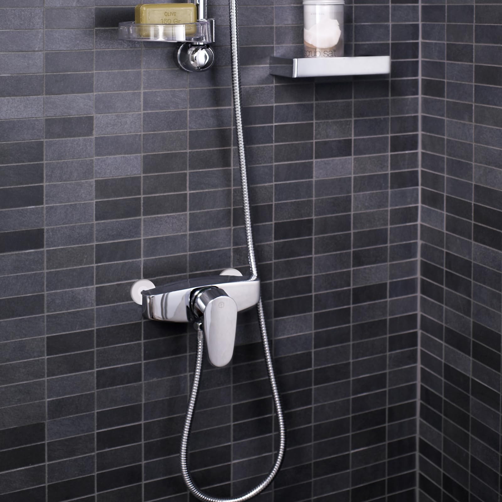 2 Pièces Rosace Robinet, 66 * 25 * 30 MM Rosace Mitigeur Douche, Acier