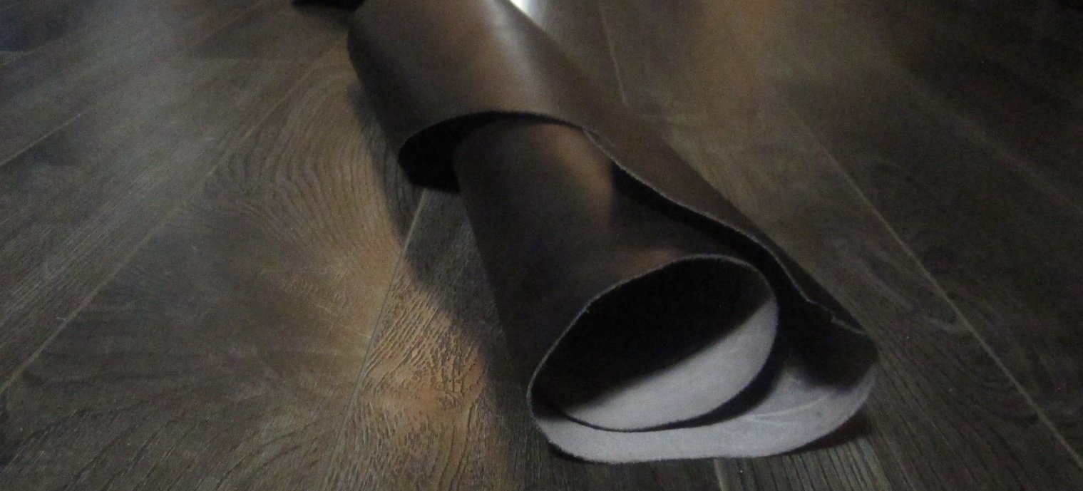 NAT Leathers Dark Brown Smooth 12 inches X 24 inches Cut Piece Upholstery Craft Bookbinding Shoe Cow Cowhide Genuine Leather Hide Skin (12