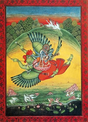 Posterazzi Póster de Garuda The Vahana of Lord Vishnu por Science Source, (18 x 24), varía