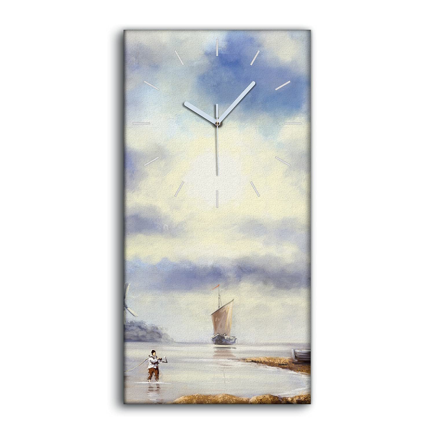 Horloge sur Toile Silencieuse pour dormir sans bruit dans une chambre moderne