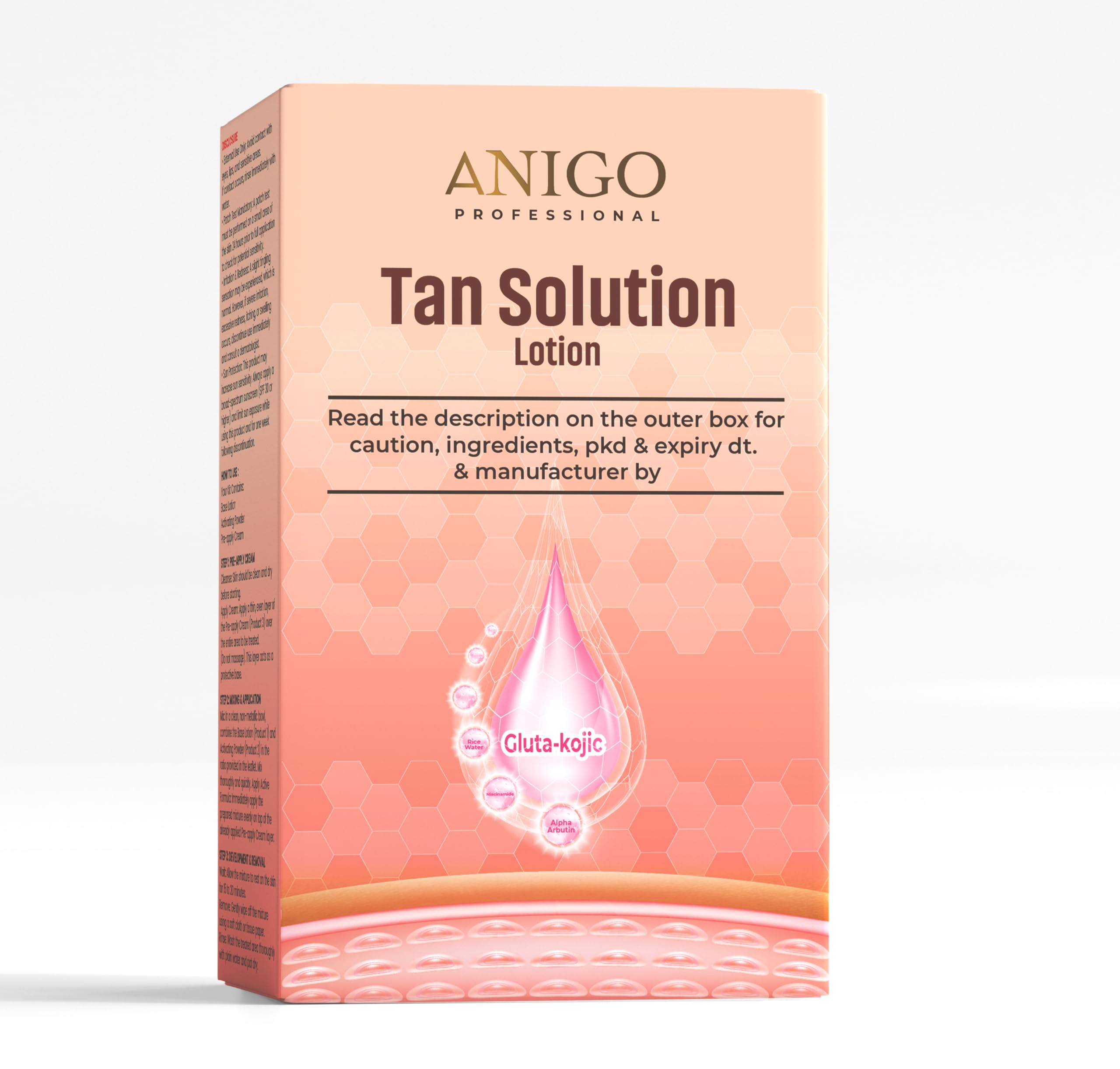 ANIGO Tan Solution Kit | Advanced De-Tan & Brightening Skin Care System | With Kojic Acid, Alpha Arbutin, Niacinamide & Rice Water | 180g-image-23