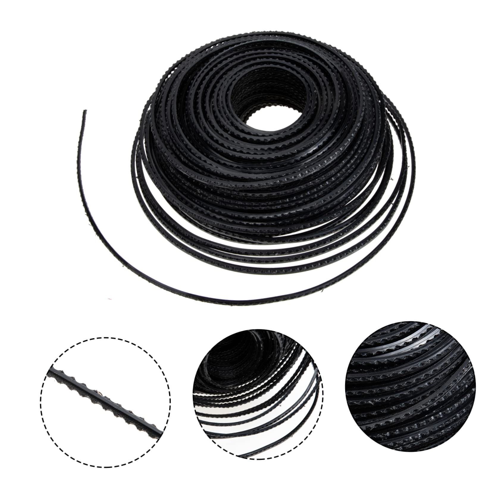 Hilo de Corte, Línea de Acero Negro, Fácil de Instalar y Cambiar, Accesorio para Jardín y Recortabordes