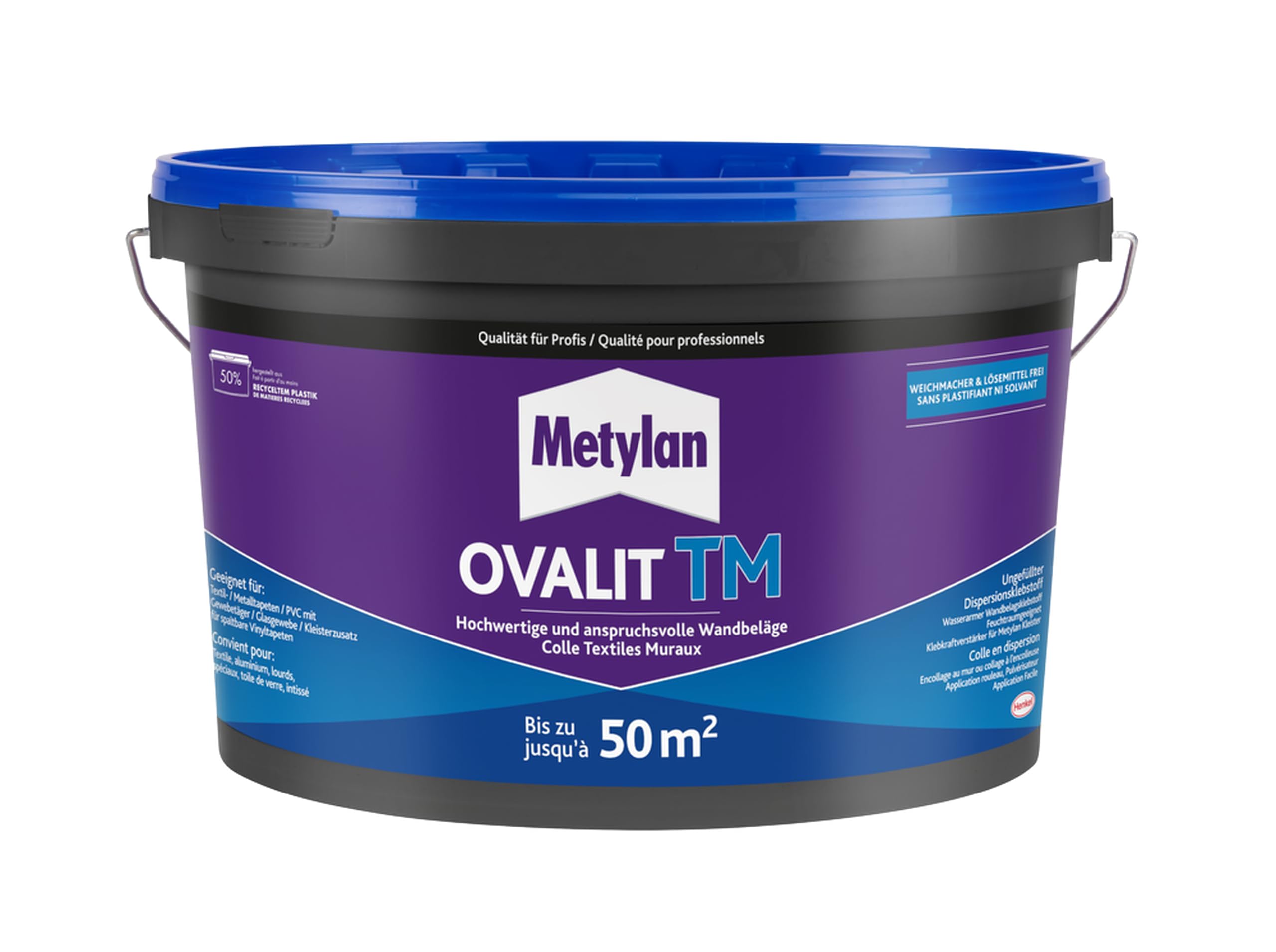 Metylan Ovalit T Klej do Ścian, Biały, 10 kg