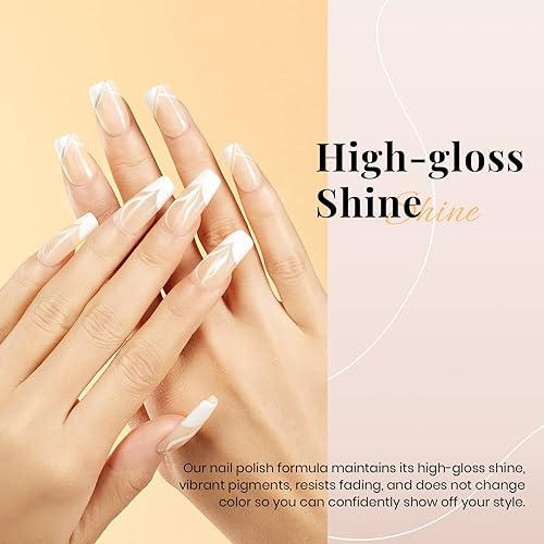 Miniatura 9 de Beetles - Esmalte de uñas en gel, 1 unidad de 0.5 onzas líquidas, color blanco, esmalte de uñas en gel de gelatina, 0.5 onzas líquidas, color rosa