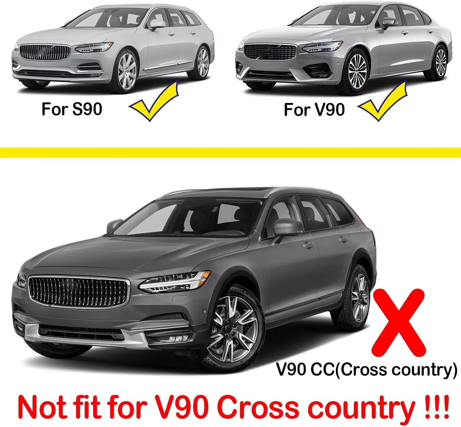 mudflaps Set Car Mudflaps Mud Flaps Splash Guard Mudguards Front Rear for Volvo V90 S90 2016-2023