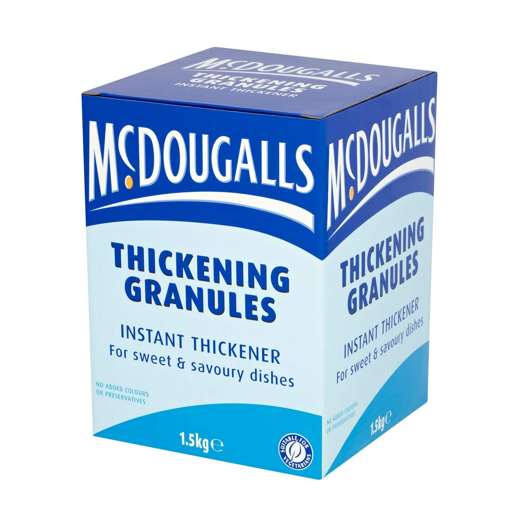 McDougalls Thickening Granules Sweet and Savory Instant Thickener 1.5kg British Food Shop