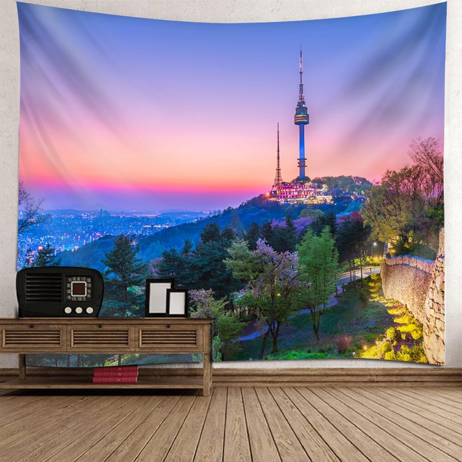 Tapisserie murale pour masquer un mur vide sans peinture