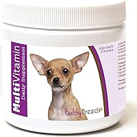 Vista 23 de Healthy Breeds Multivitamínico siberiano Husky para perros, suplemento diario recomendado por veterinarios, sabor a tocino, 60 masticables suaves