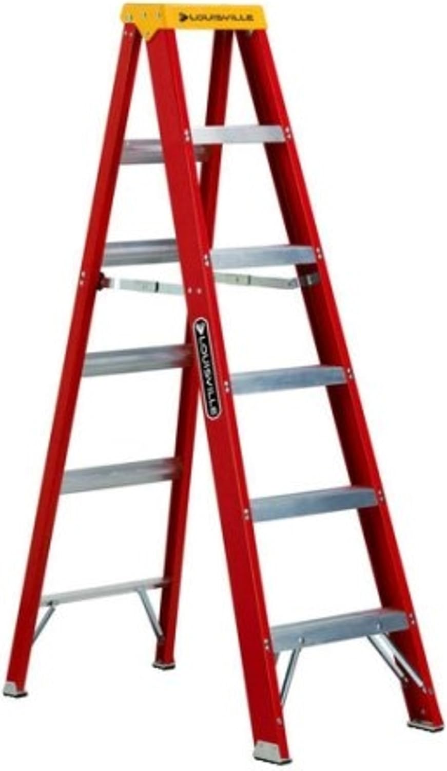 Step Landing Type Fiberglass Heavy Duty Gusset Bracing 8 ft. Step Ladder, Stepladders Amazon