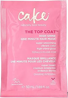 Cake Beauty The Top Coat One Minute High Shine Hair Mask, 1.69 Ounce