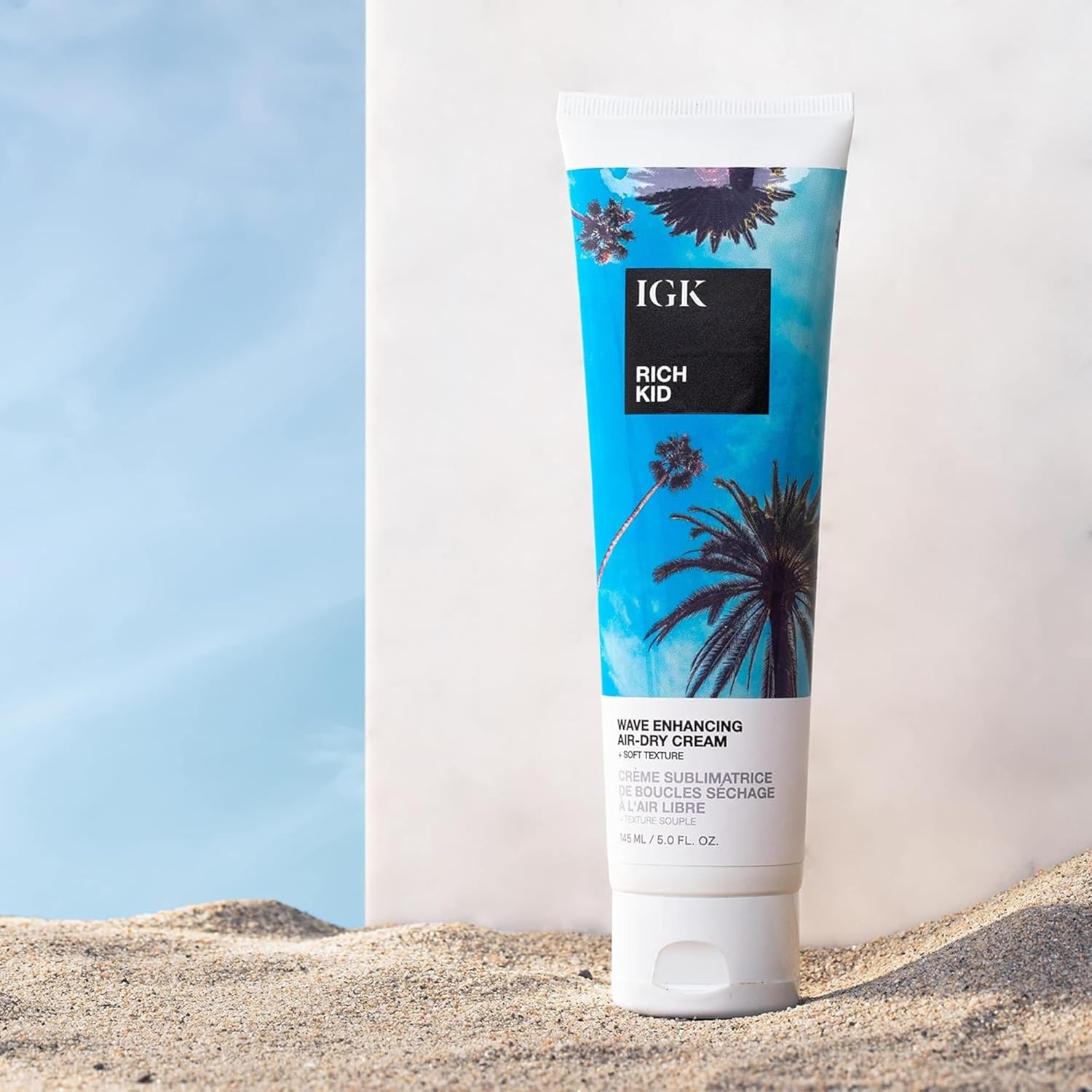 IGK RICH KID Wave Enhancing Air-Dry Cream | Hold + Texture + Shine | Vegan + Cruelty Free |