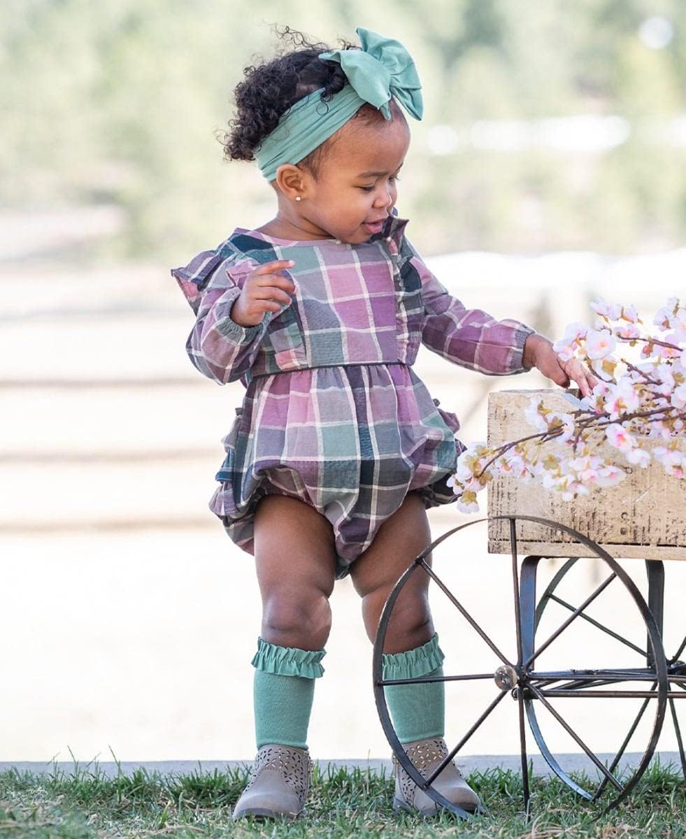 RuffleButts® Girls 3-Pack Knee High Socks with Ruffles