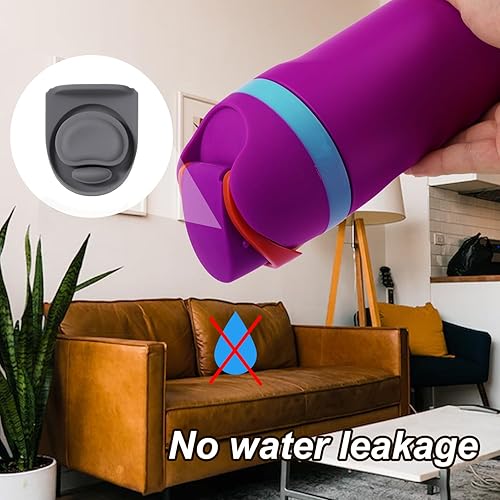 Miniatura 6 de 4 piezas de repuesto para botella de agua Owala FreeSip 19 onzas, 24 onzas, 32 onzas, 40 onzas, junta de tapa superior de botella de silicona, sin