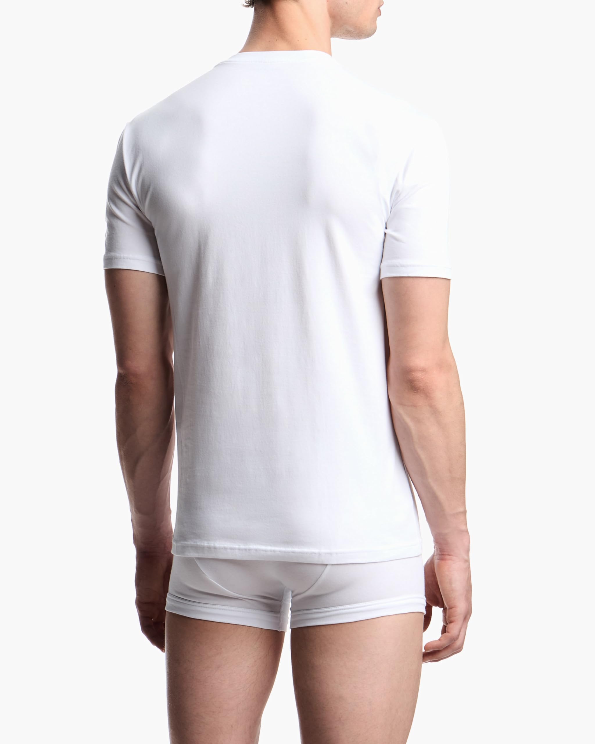 Emporio Armani Essential Cotton T-Shirt Camiseta con Cuello en V Hombre (Pack de 1)
