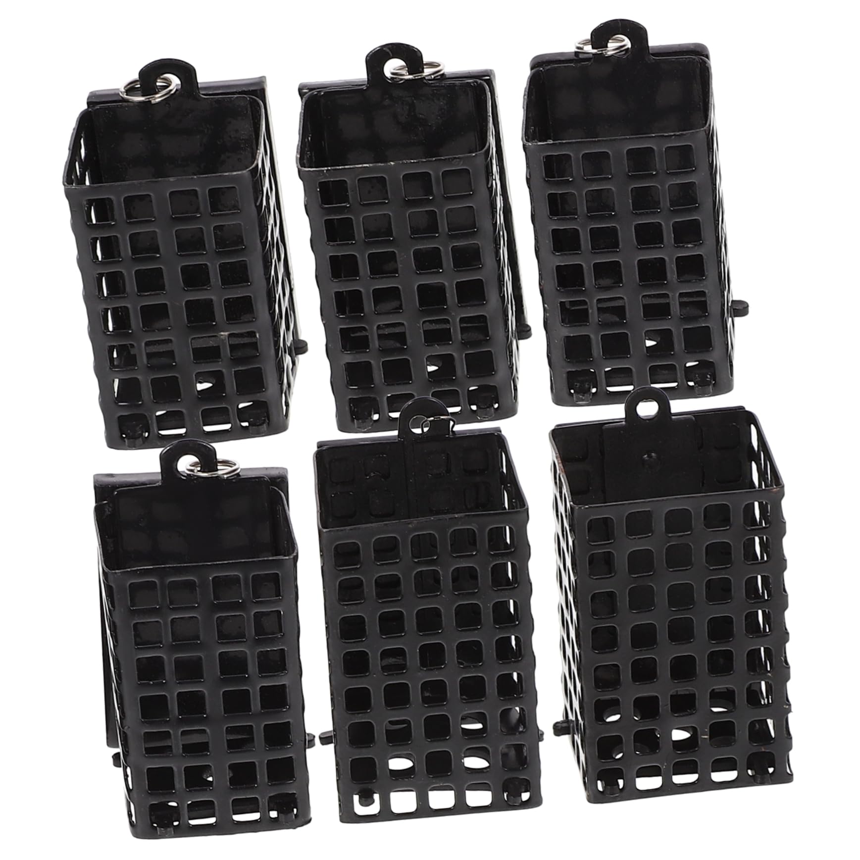 OSOLADY 6Pcs Fishing Bait Cage Durable Feeder for Baiting Hollow Design for Enhanced Catching for Carp and Bass Fishing Supplies