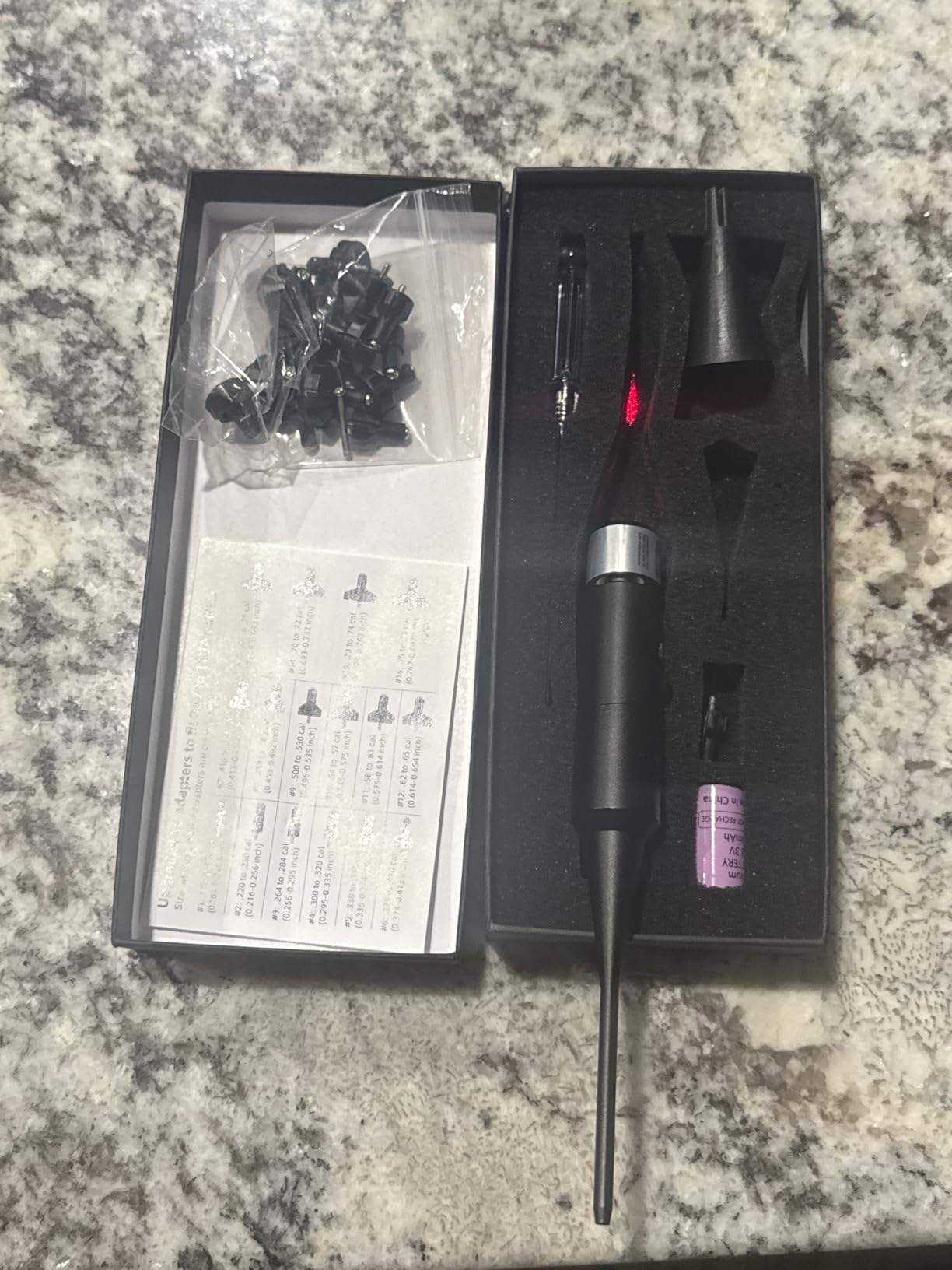 EZshoot Bore Sight Kit with 16 Adapters - Customer Photo 1