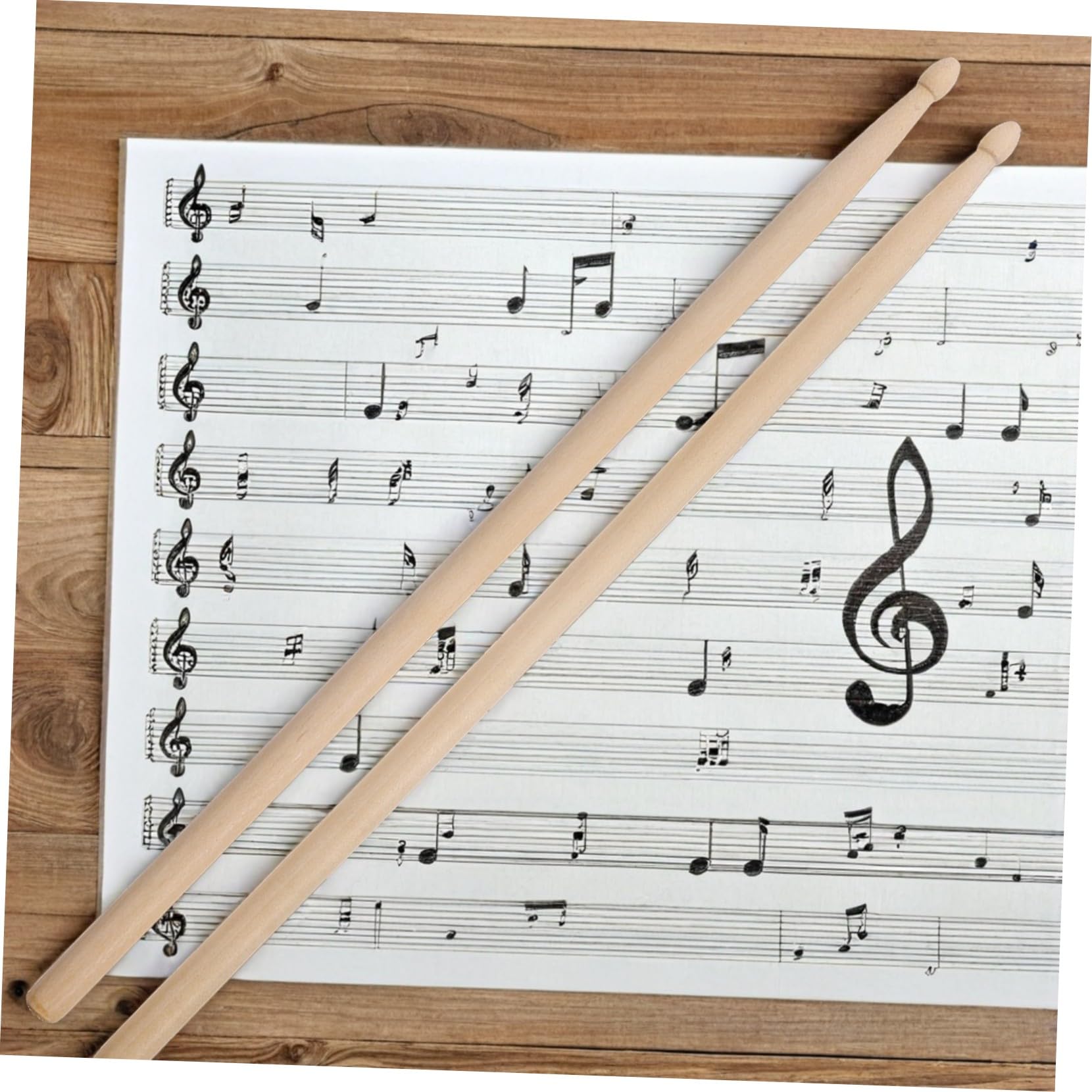 12 Holz Schlagzeugstöcke für Übung und Kinderfreundlich mit Glatter Oberfläche und Ausgewogener Balance für Anfänger und Schulbands