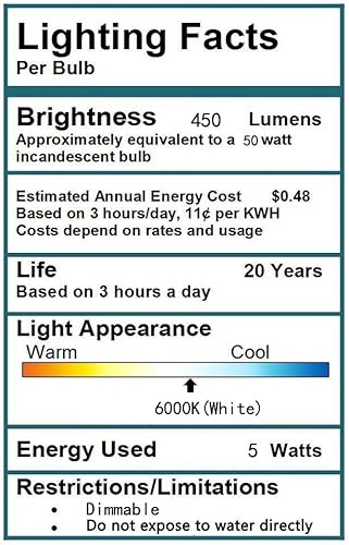 Miniatura 10 de CTKcom Bombillas LED GU10 de 5 W, 120 V regulables, luz cálida de 3000 K, cubierta de vidrio, equivalente a bombillas halógenas GU10 de 50 W, luz