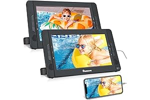 NAVISKAUTO 10.5 HD Kids Car DVD Player with WiFi, Supports HDMI Connection