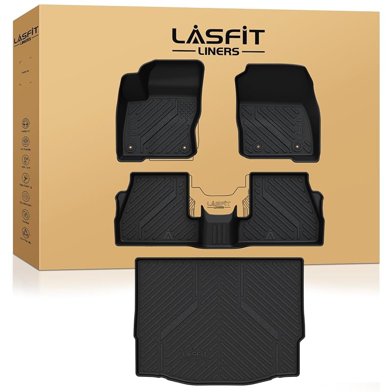Tapetes Automotivos em TPE LASFIT para Ford Focus 2012–2018 e Focus RS 2016–2018 Hatchback a Gasolina XS-FD30A, Conjunto com 4 peças