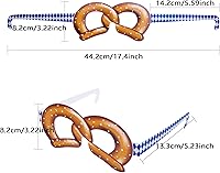 Vista 2 de Sfcddtlg 24 lentes de pretzel-Oktoberfest para regalos de fiesta de Oktoberfest suministros de decoración (24 piezas)