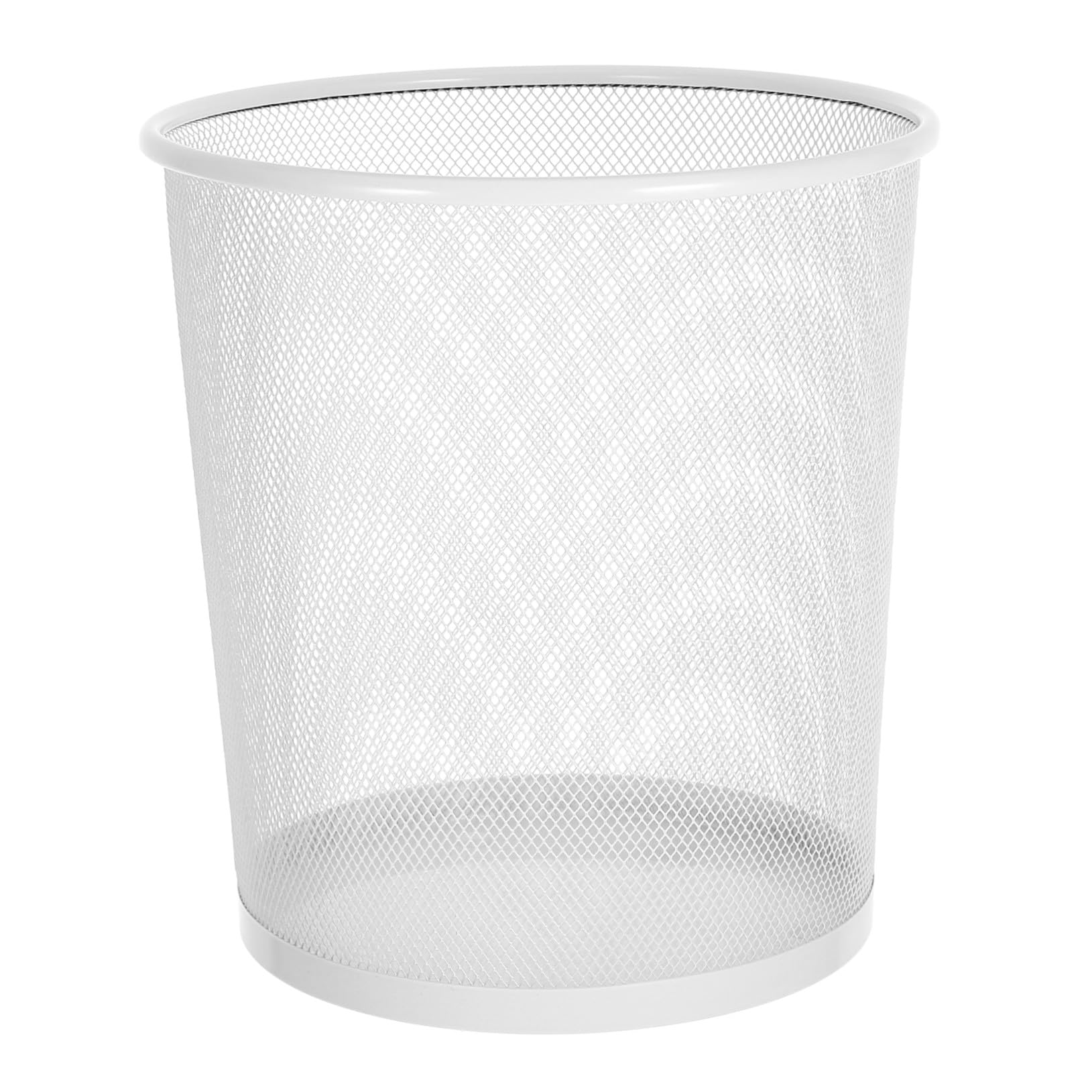 DOITOOL Cestino Per La Spazzatura Da Scrivania in Ferro a Maglia Fine 12l, Contenitore Per Rifiuti Casa e Ufficio Ampia Apertura, Cestino Creativo Metallico Versatile Per Cucina e Soggiorno
