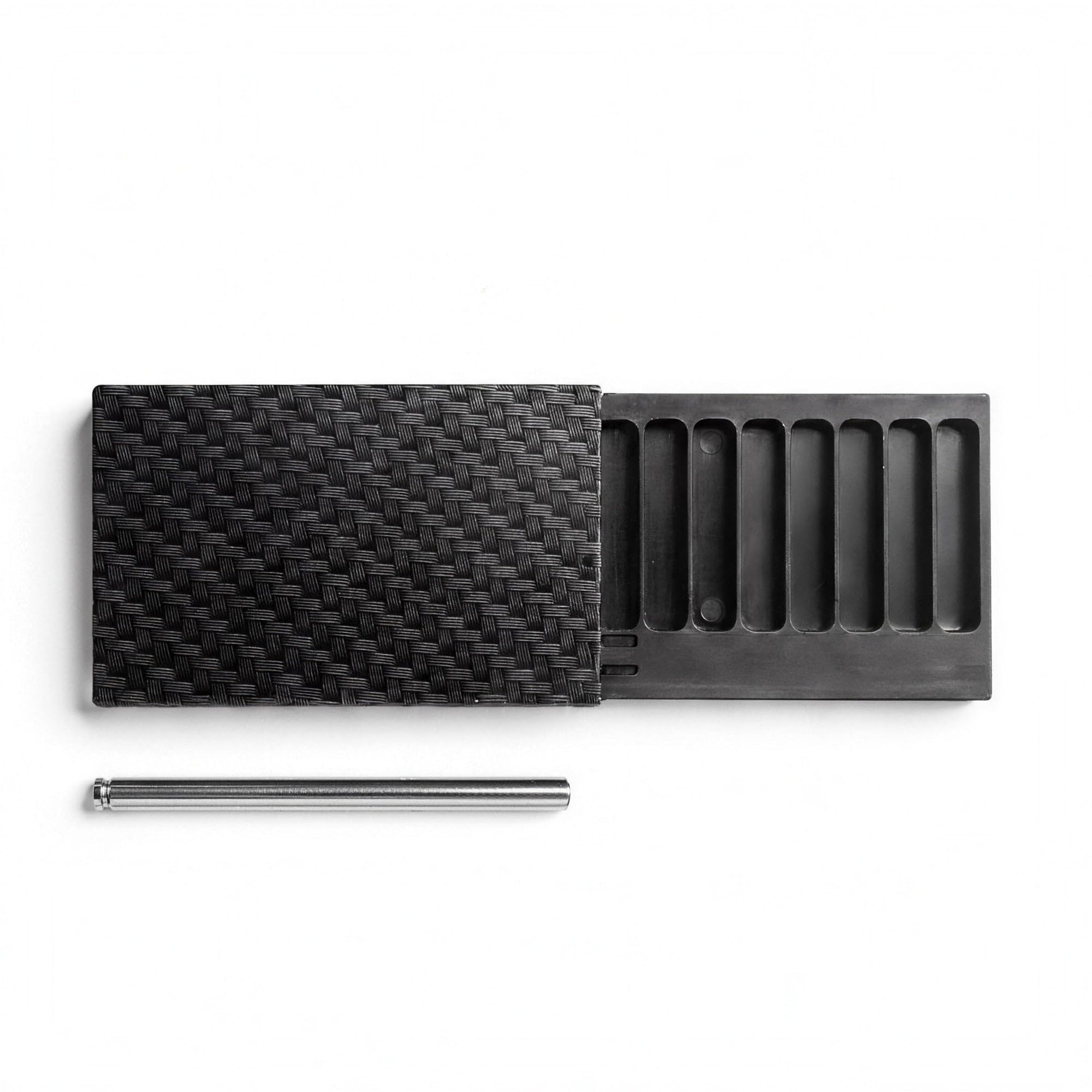 Mr.Slim Snuff Doser - Snuff Box 8 Compartments Pull Tube