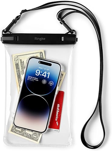 Ringke Funda impermeable para teléfono sin marco bloqueo de un toque Funda impermeable para teléfono compatible con iPhone 14, 13, 12, 11 Pro Max