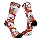 YDQHLQW Custom Face Socks with Picture Personalized Socks for Men, Women, Dog, and Cat Lovers Customized Gifts Made In USA