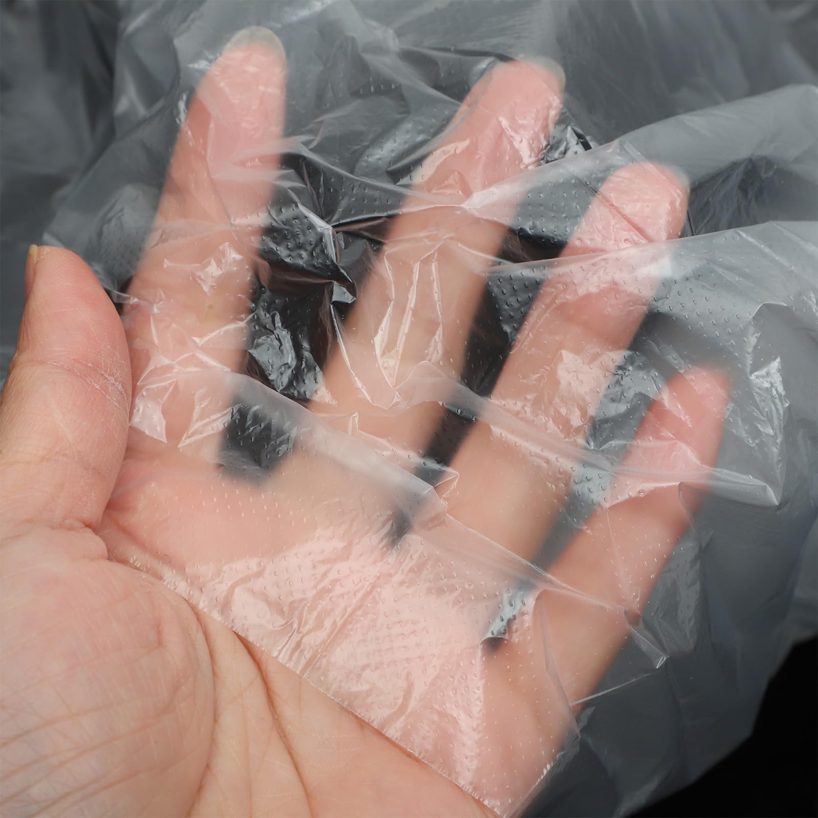 Beaupretty 200 Blätter Friseurumhang Einweg PE Folie Umhang Wasserdichter Anti Öl Färbeumhang Friseursalonumhang Haar Färben Schutzanzug für Barbier Zuhause Einzeln Verpackt 8,5 x 6,5cm