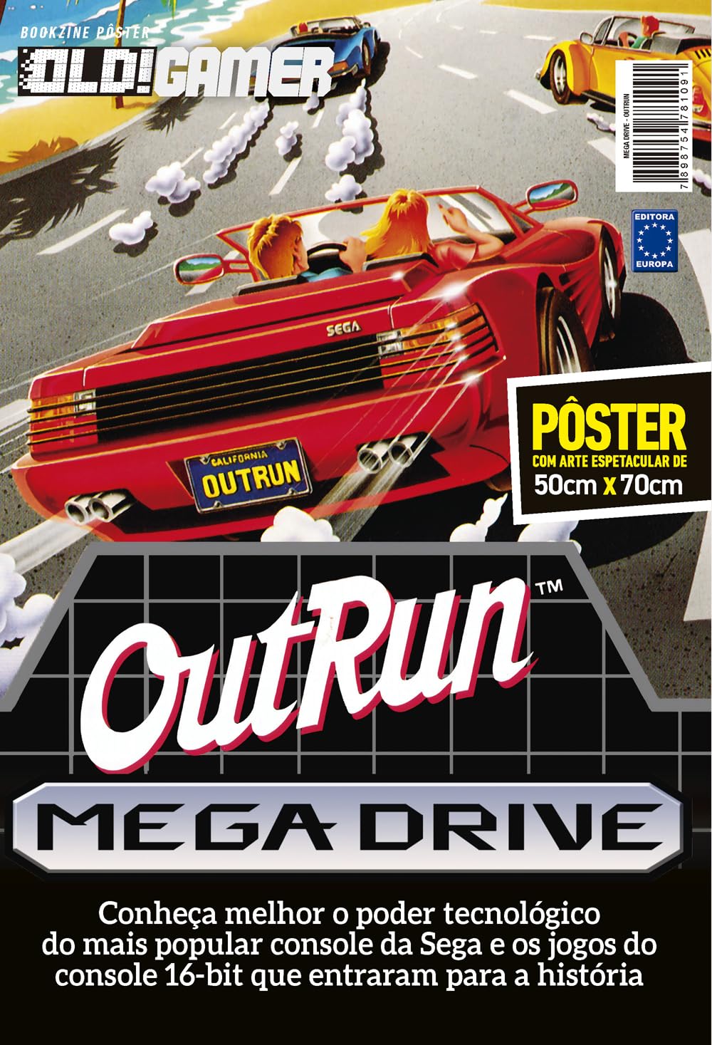 Mega Drive - OutRun - Superpôster OLD!Gamer | Amazon.com.br