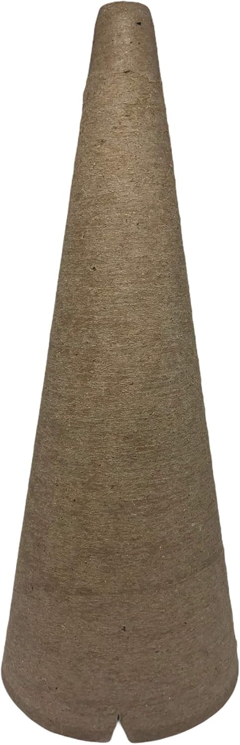 Box of 48 Paper Fiberboard Craft Cones for Dolls, Decorations, May Day Cones, and Other Projects