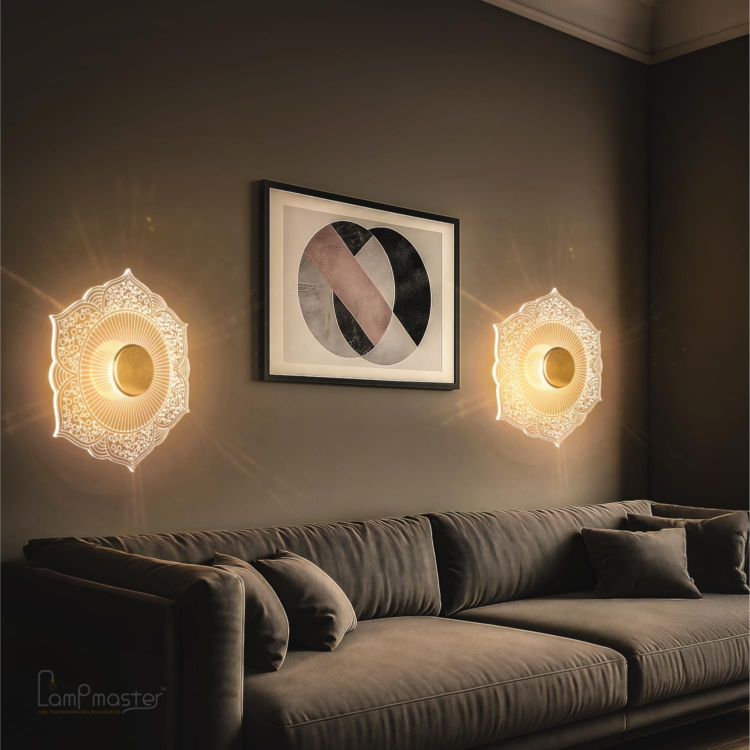 Luxury Diamond Wall Light - Antique Gold LED -31