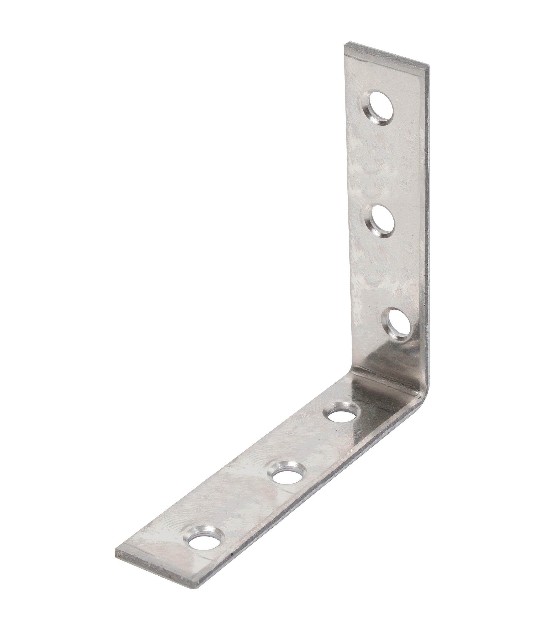 Alberts Stuhlwinkel Edelstahl 60 x 60 x 16 mm, versenkte Schraublöcher