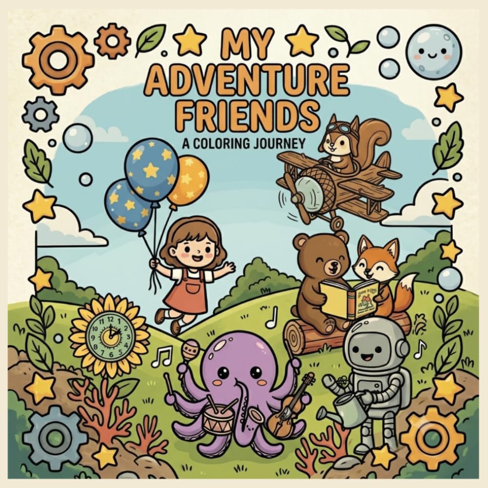 MY ADVENTURE FRIENDS: A coloring journey