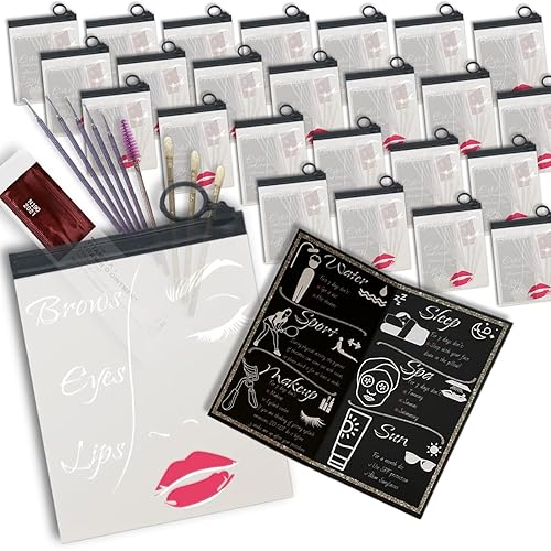 El kit de cuidado posterior de PMU y microblading paquete de 25 incluye 125 aplicadores de microcepillo, 75 cepillos de labios, 25 cepillos de rímel