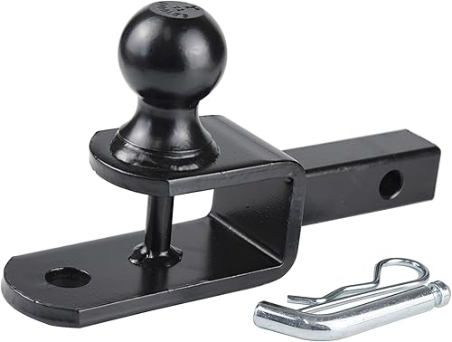 Miniatura 6 de TOPTOW ATV/UTV Trailer Hitch Towing Ball Mounts, 2-Inch Ball, Clevis Pin, Fits 1 1/4-Inch Receiver