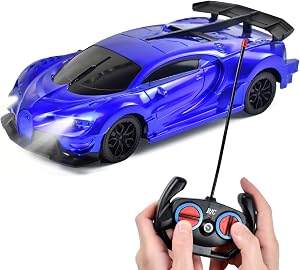 Tuko Juguetes de coche a control remoto, juguetes RC para niños y niñas de más de 3 años (azul)
