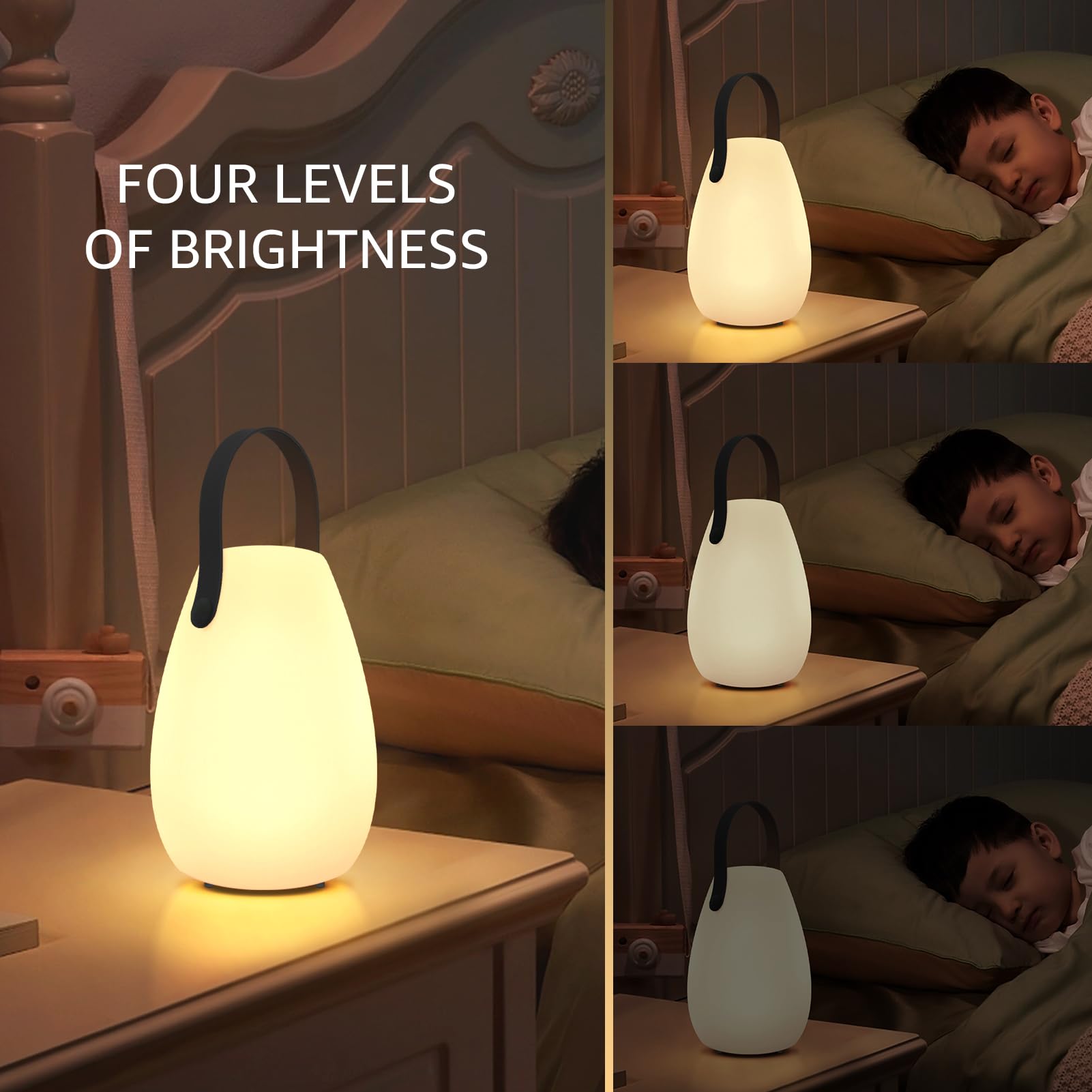 NiceBuy Lampada Da Tavolo Senza Fili LED Dimmerabile RGB Portatile Lampade Da Tavolo Ricaricabili USB Con Telecomando IP44 Per Esterno Interno Ristorante Giardino Hotel (D)