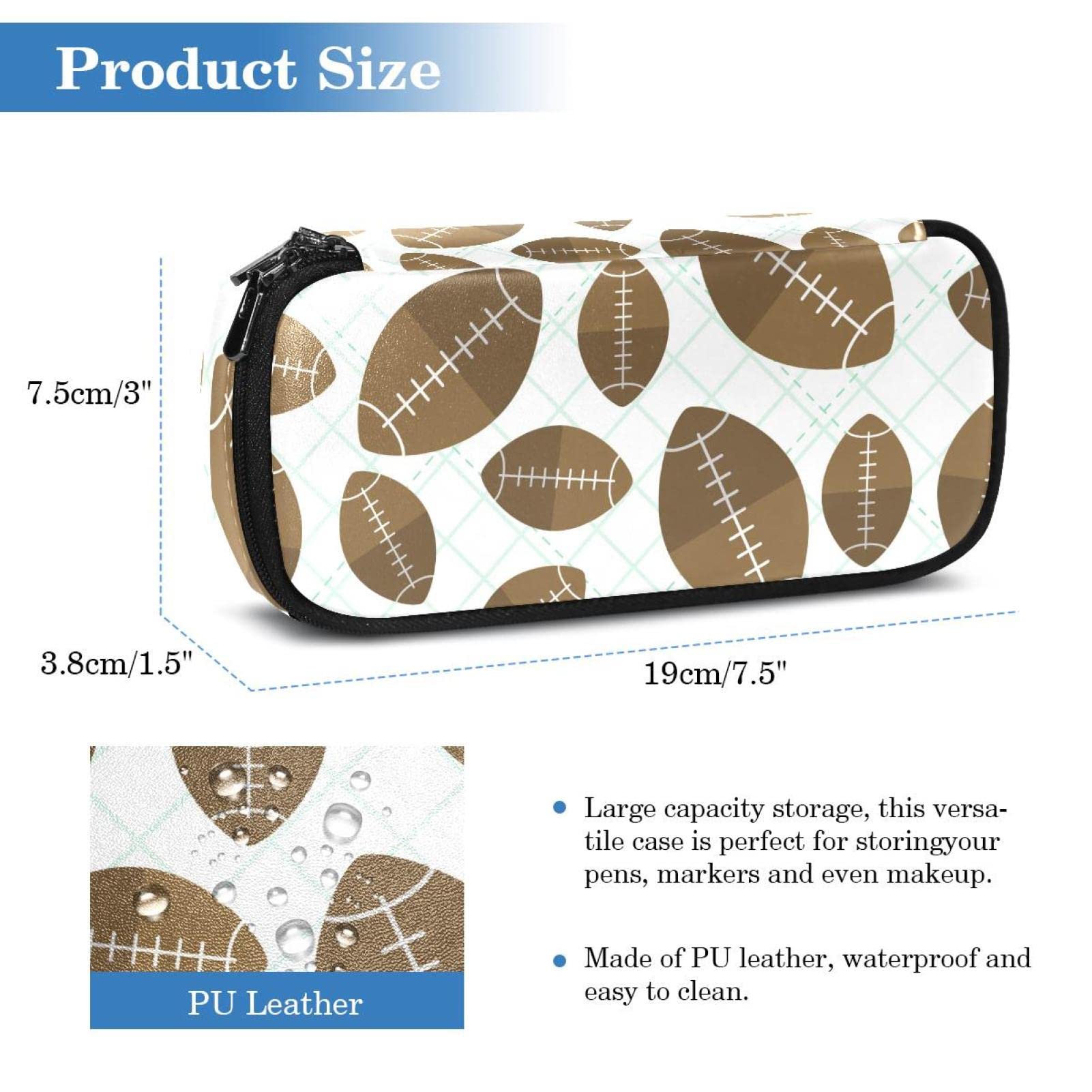 Trousse À Crayons À 2 Compartiments - Avec Motif De Cheval - Pour Étudiant - Pour Le Football