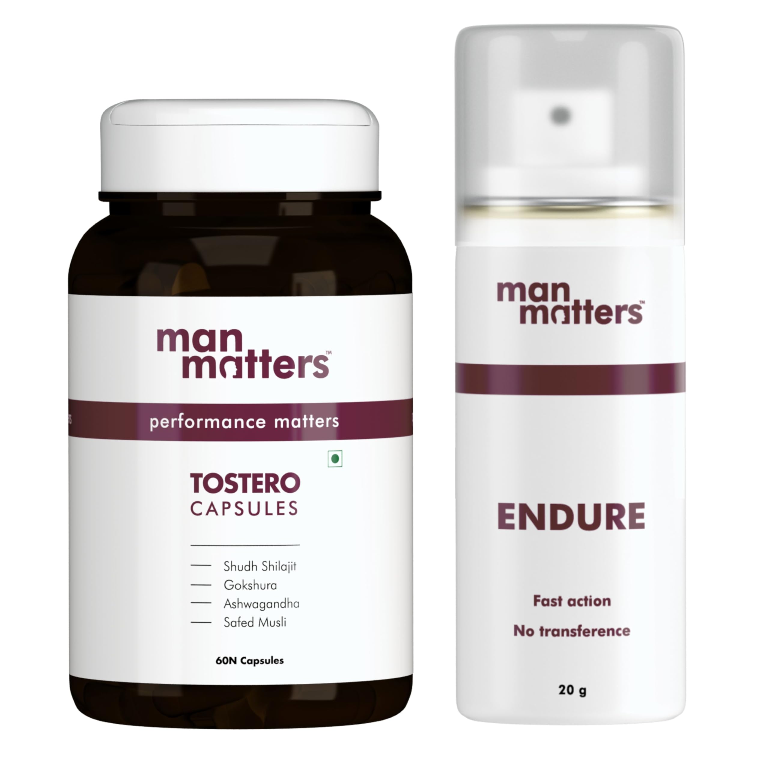 Man Matters Capsules and Non Transferable Spray Combo For Men | 40gm (20g x Pack of 2) | Pack of 2 (B0CRH7W6JG) Amazon Price History, Amazon Price Tracker