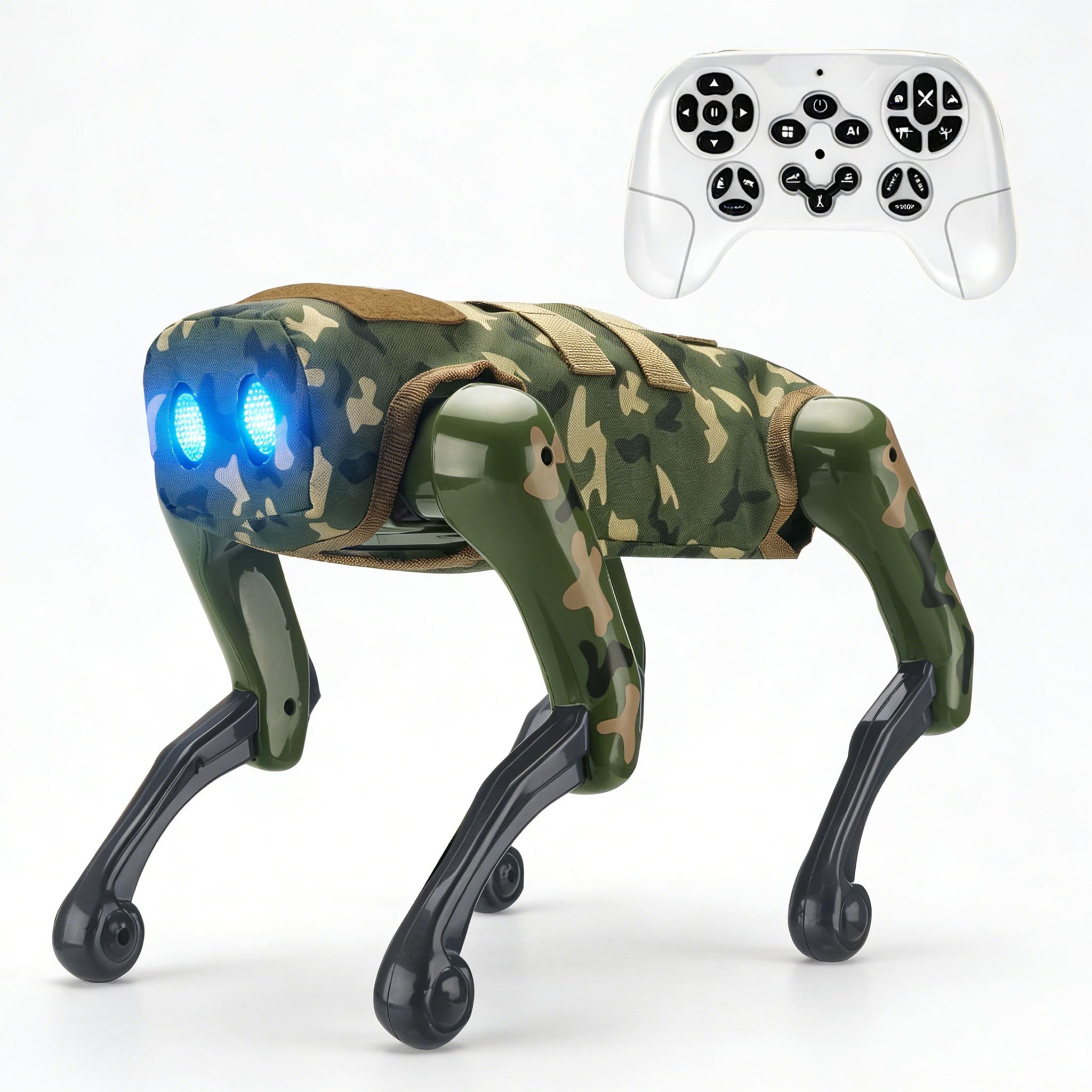 TIUDTOY AI Smart Robot Dog Toy 2-in-1 Programmable RC & App Control | Voice Command, Music, Dancing, Storytelling | Interactive STEM Educational Puppy for Kids 6-15 3