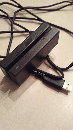 MagTek 21040102 Triple Track Magnetic Stripe Mini Swipe Reader with USB HID Interface Emulation and 6 Cable, Black