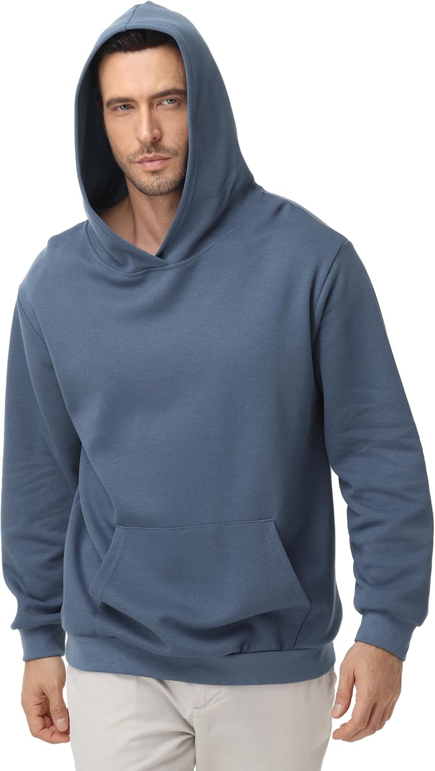 Men’s Lightweight Thin Cotton Hooded Sweatshirt – Casual Pullover Hoodie for Spring & Fall Layering - Image 5