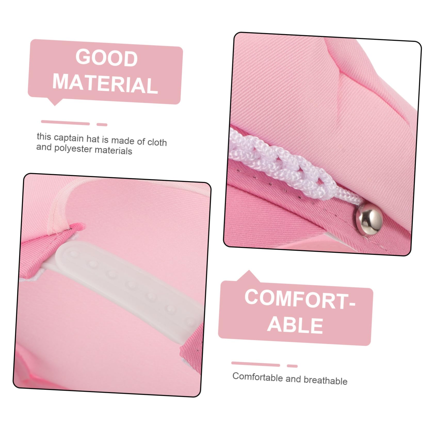 GAROZATION Captain Hat Costume Party Attire Sailing Accessories Stylish Navy Hat for Adults Comfortable Fit