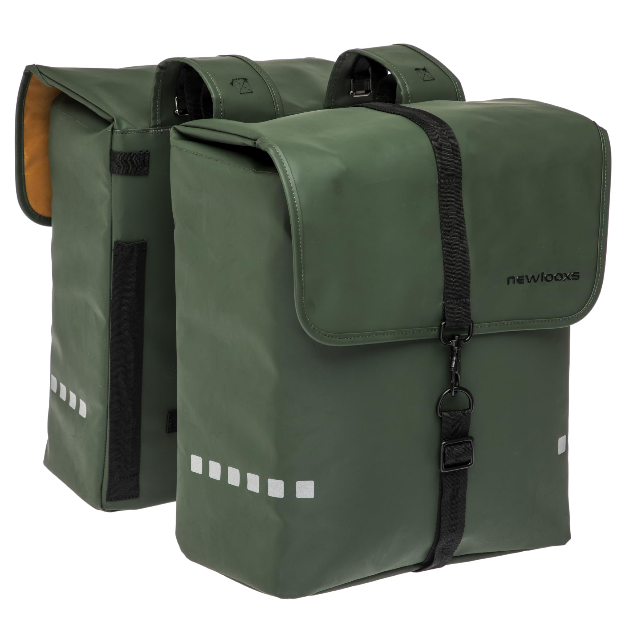 Newlooxs Bagażnik rowerowy Odense Double Khaki - 39 litrów - 340x380x160mm
