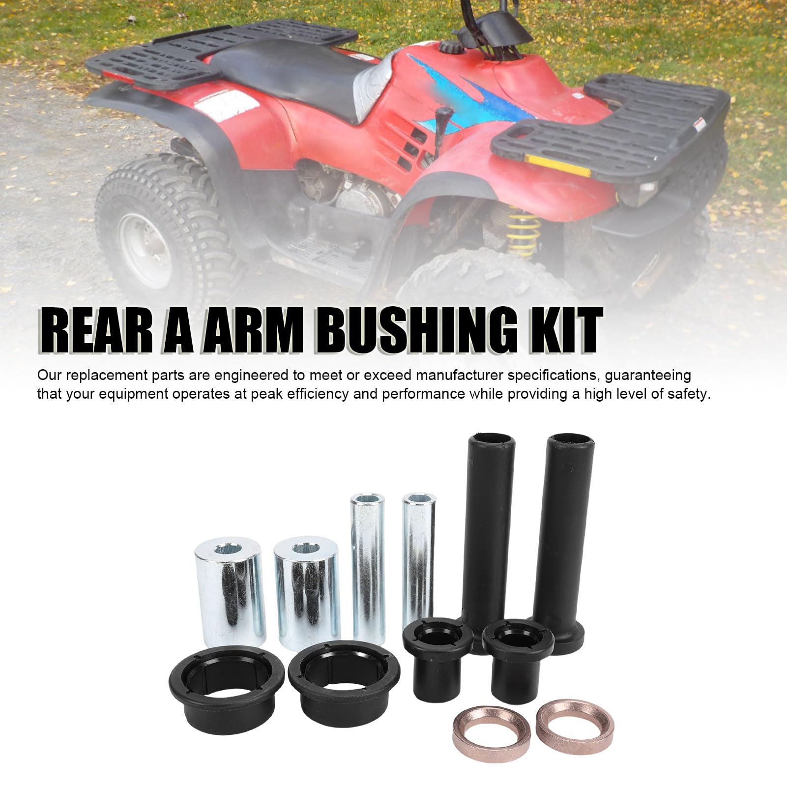 Jiawu Tylne Zawieszenie A Zestaw do Tulei A dla Sportsman 500 335 400 4x4 700, Dolne Tuleje Sterujące A-ramię Krótkie i Długie Tuleje + Zestaw Dystansu, Wymień # 5131883